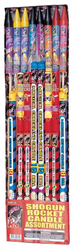 SHOGUN ROCKET CANDLE ASSORTMENT 33